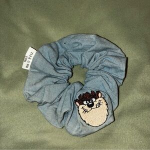 Vintage “Taz” Tasmanian Devil Jean Scrunchie